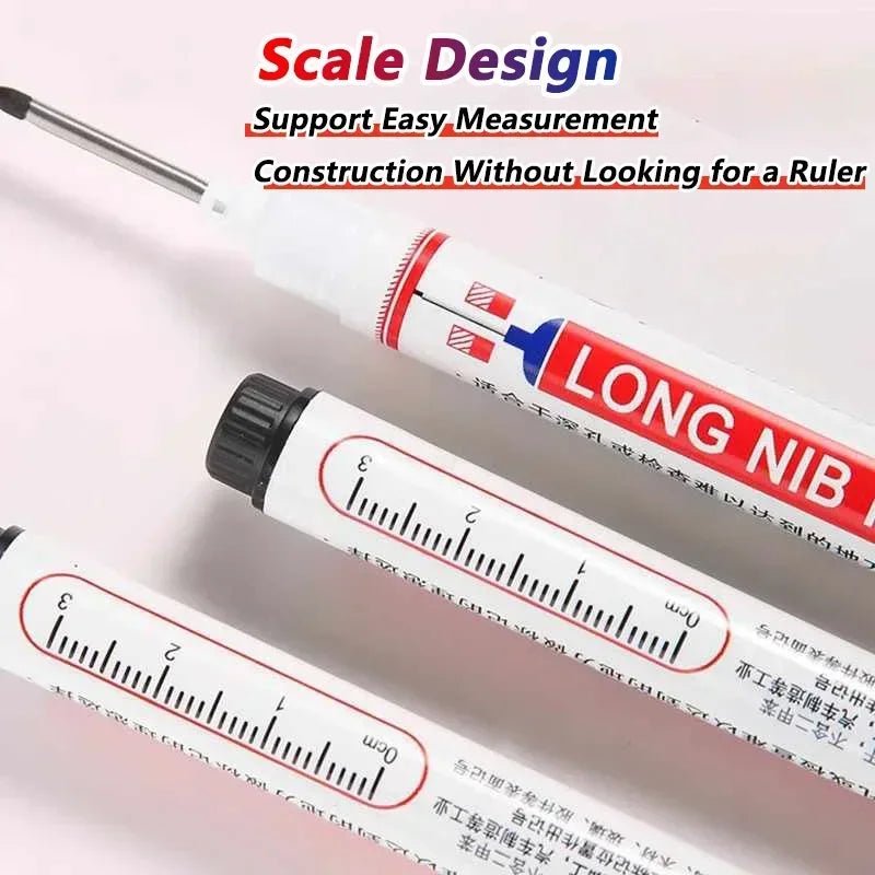 1-40PCS 20mm Deep Hole Long Nib Head Markers For Metal Perforating Pen Waterproof Bathroom Woodworking Decoration Multi-Purpose - Cozy & Co. Market