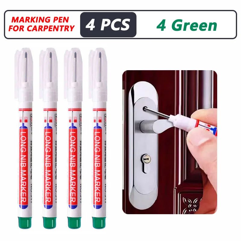 1-40PCS 20mm Deep Hole Long Nib Head Markers For Metal Perforating Pen Waterproof Bathroom Woodworking Decoration Multi-Purpose - Cozy & Co. Market