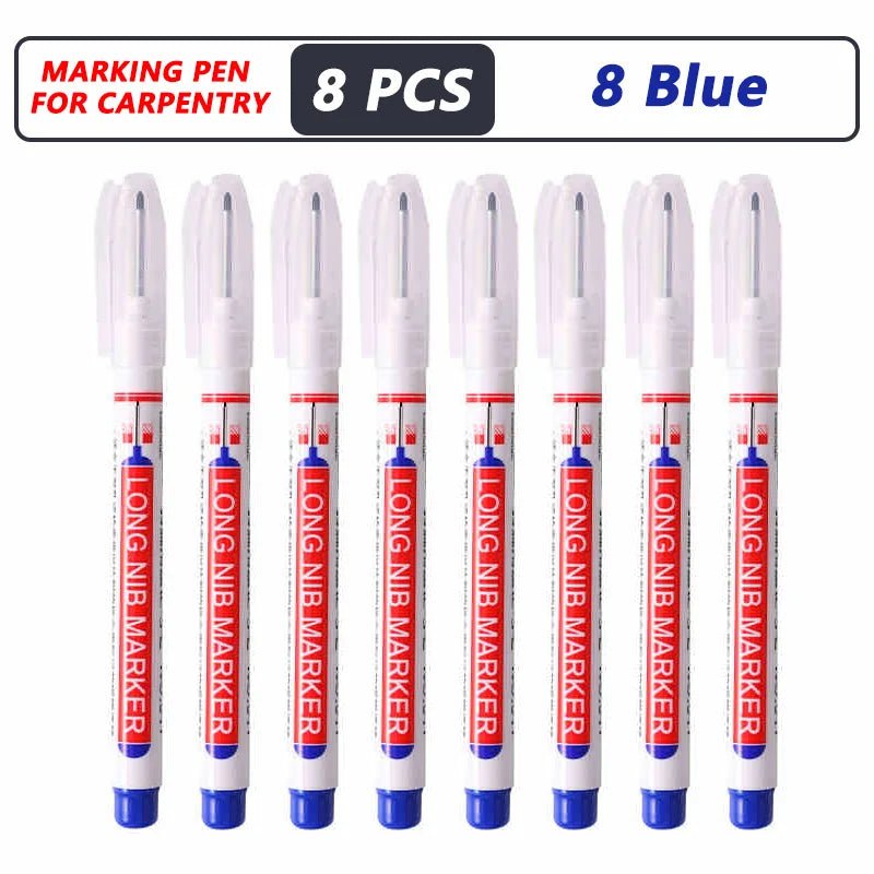 1-40PCS 20mm Deep Hole Long Nib Head Markers For Metal Perforating Pen Waterproof Bathroom Woodworking Decoration Multi-Purpose - Cozy & Co. Market
