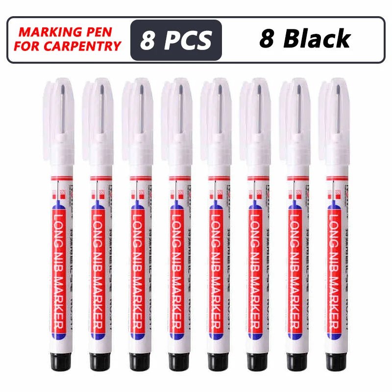 1-40PCS 20mm Deep Hole Long Nib Head Markers For Metal Perforating Pen Waterproof Bathroom Woodworking Decoration Multi-Purpose - Cozy & Co. Market