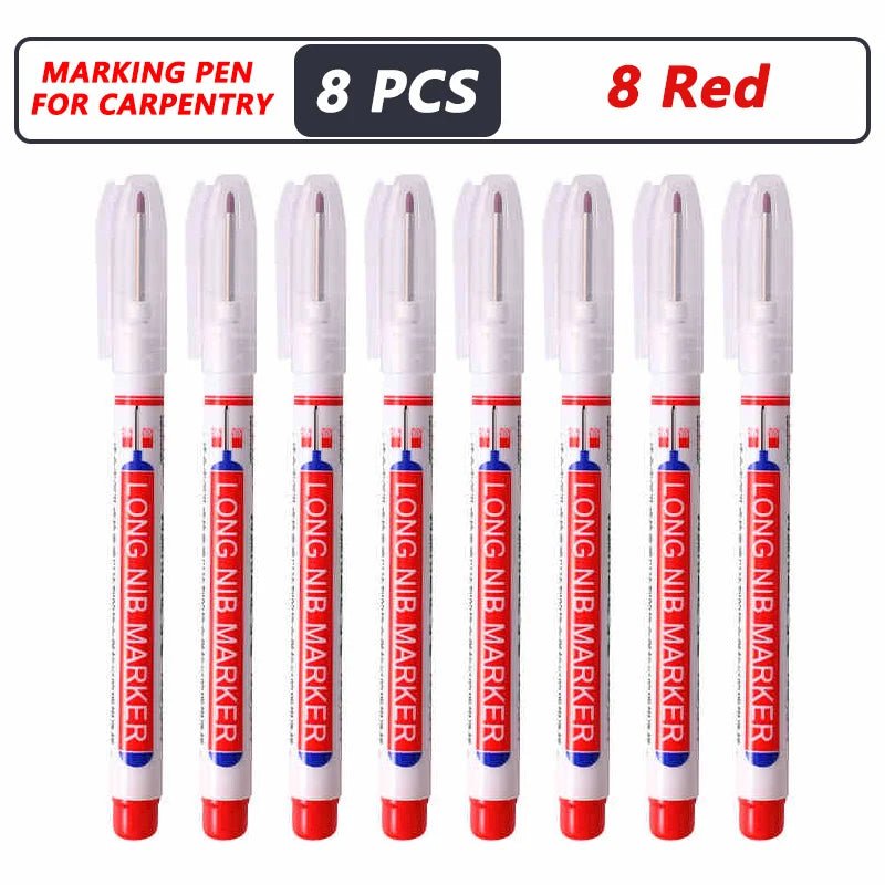 1-40PCS 20mm Deep Hole Long Nib Head Markers For Metal Perforating Pen Waterproof Bathroom Woodworking Decoration Multi-Purpose - Cozy & Co. Market