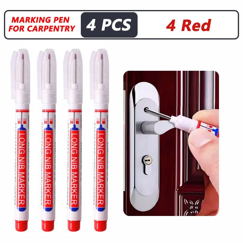 1-40PCS 20mm Deep Hole Long Nib Head Markers For Metal Perforating Pen Waterproof Bathroom Woodworking Decoration Multi-Purpose - Cozy & Co. Market