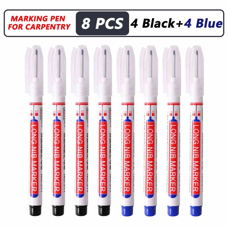 1-40PCS 20mm Deep Hole Long Nib Head Markers For Metal Perforating Pen Waterproof Bathroom Woodworking Decoration Multi-Purpose - Cozy & Co. Market