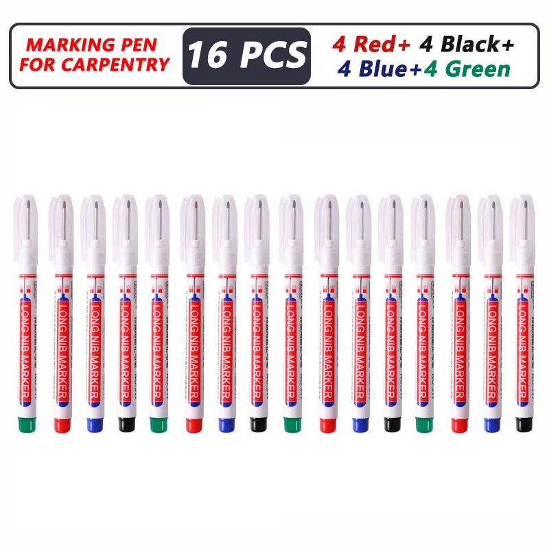 1-40PCS 20mm Deep Hole Long Nib Head Markers For Metal Perforating Pen Waterproof Bathroom Woodworking Decoration Multi-Purpose - Cozy & Co. Market