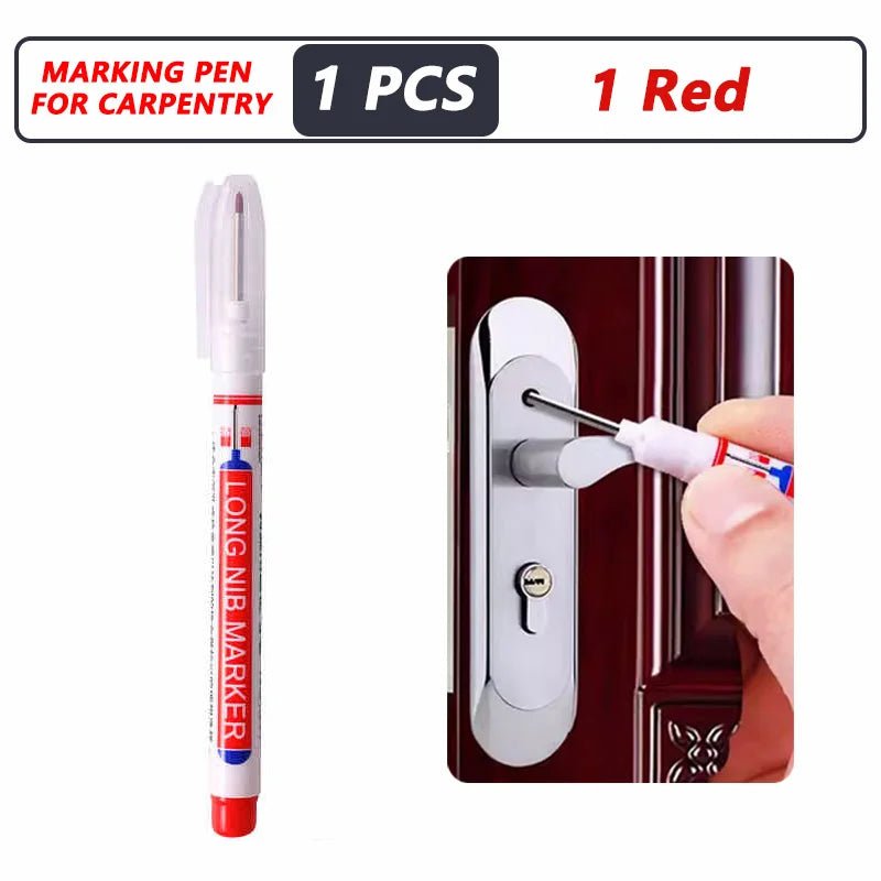1-40PCS 20mm Deep Hole Long Nib Head Markers For Metal Perforating Pen Waterproof Bathroom Woodworking Decoration Multi-Purpose - Cozy & Co. Market