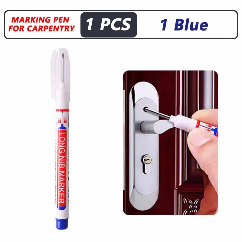 1-40PCS 20mm Deep Hole Long Nib Head Markers For Metal Perforating Pen Waterproof Bathroom Woodworking Decoration Multi-Purpose - Cozy & Co. Market