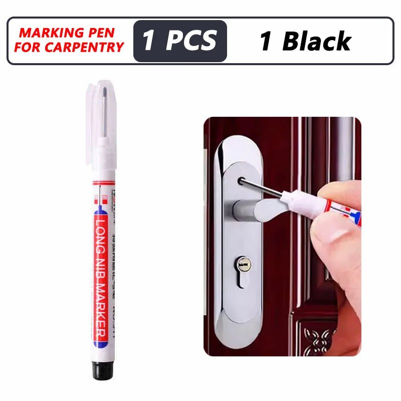 1-40PCS 20mm Deep Hole Long Nib Head Markers For Metal Perforating Pen Waterproof Bathroom Woodworking Decoration Multi-Purpose - Cozy & Co. Market