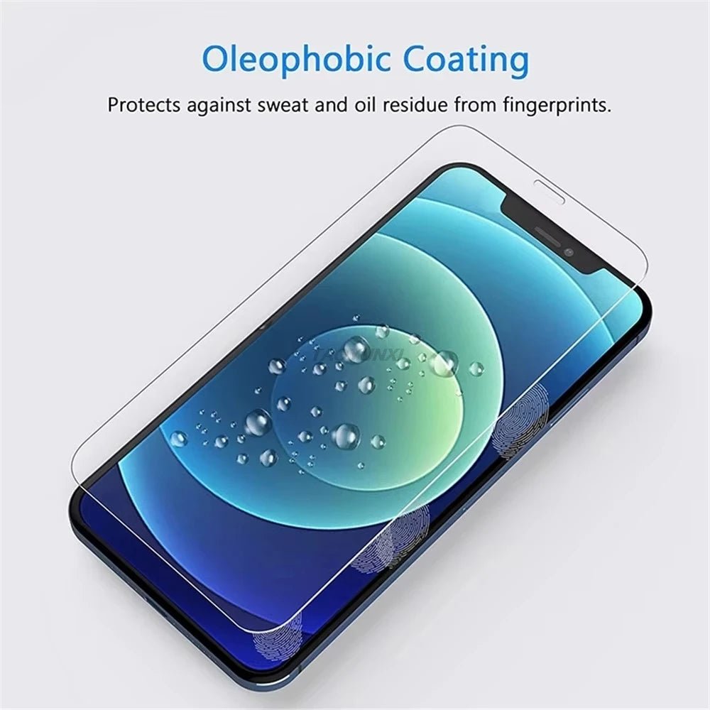 1-4Pcs Protective Glass For iPhone 17 16 15 14 13 12 11 Pro XR X XS Max Screen Protectors For iPhone 7 8 6 Plus 12 13 Mini Glass - Cozy & Co. Market