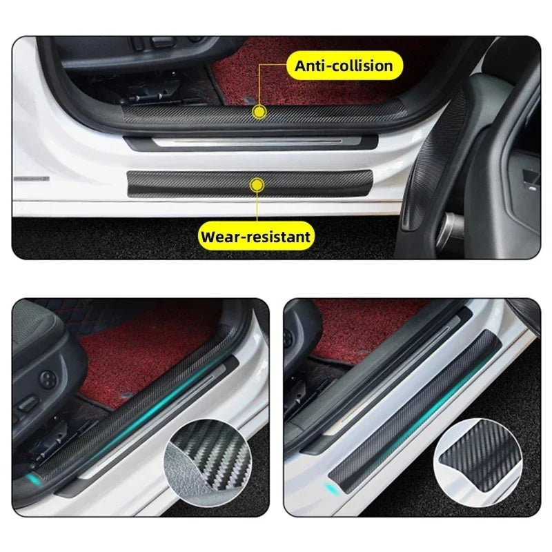 1-5m Nano Carbon Fiber Car Tape Sticker Door Mirror Paste Protector Strip DIY Protection Protective Film Waterproof Adhesive - Cozy & Co. Market