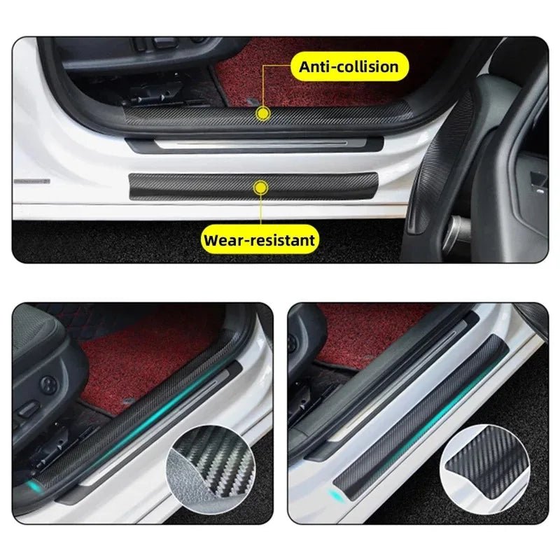 1-5m Nano Carbon Fiber Car Tape Sticker Door Mirror Paste Protector Strip DIY Protection Protective Film Waterproof Adhesive - Cozy & Co. Market