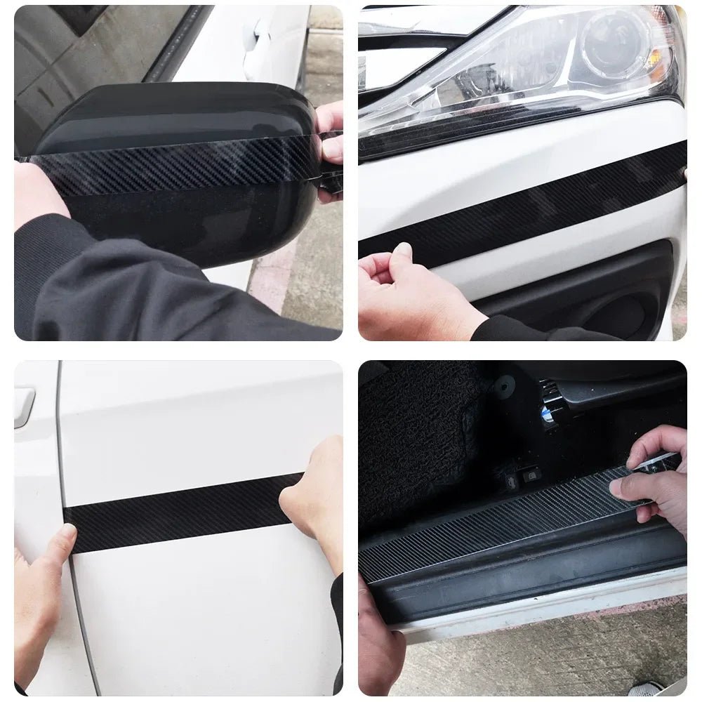 1-5m Nano Carbon Fiber Car Tape Sticker Door Mirror Paste Protector Strip DIY Protection Protective Film Waterproof Adhesive - Cozy & Co. Market