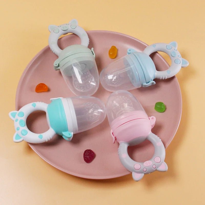 1 Pcs Baby Fruit Feeder Newborn Pacifier Fruit Food Feeding Cute Shape Baby Reborn Silicone Pacifiers For Babies Baby Toys - Cozy & Co. Market