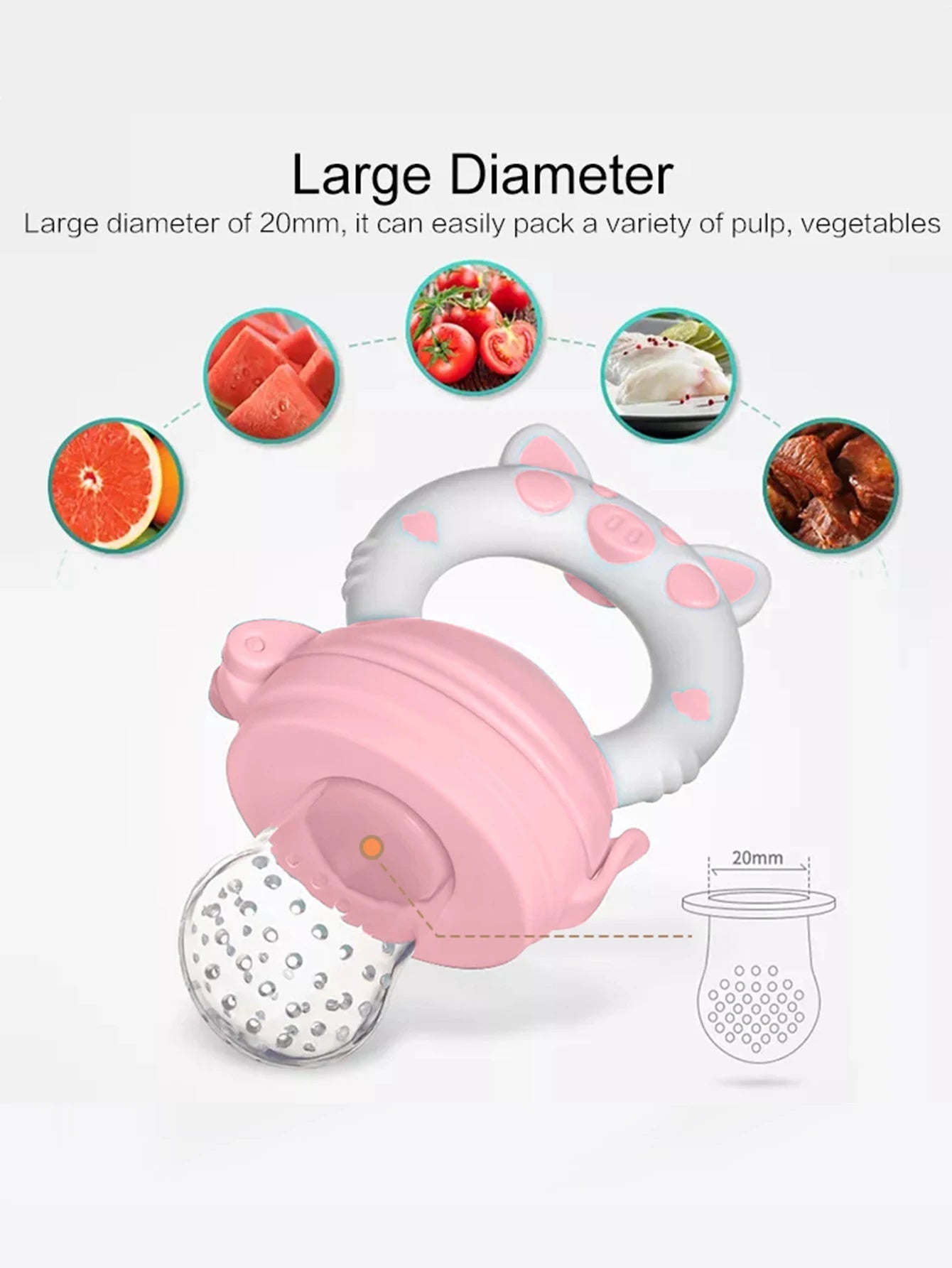 1 Pcs Baby Fruit Feeder Newborn Pacifier Fruit Food Feeding Cute Shape Baby Reborn Silicone Pacifiers For Babies Baby Toys - Cozy & Co. Market