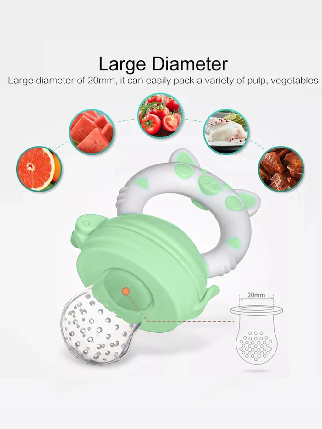 1 Pcs Baby Fruit Feeder Newborn Pacifier Fruit Food Feeding Cute Shape Baby Reborn Silicone Pacifiers For Babies Baby Toys - Cozy & Co. Market