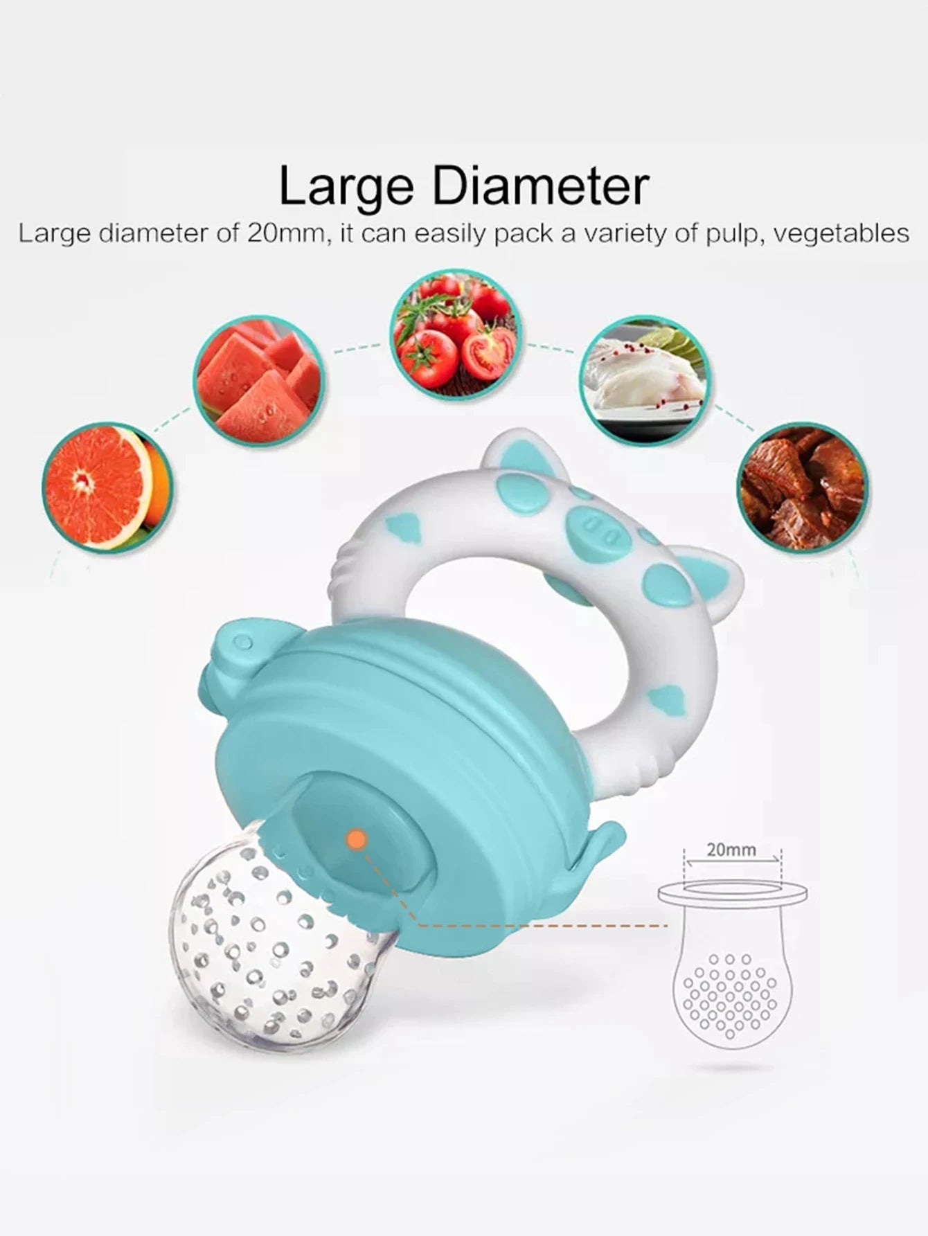 1 Pcs Baby Fruit Feeder Newborn Pacifier Fruit Food Feeding Cute Shape Baby Reborn Silicone Pacifiers For Babies Baby Toys - Cozy & Co. Market