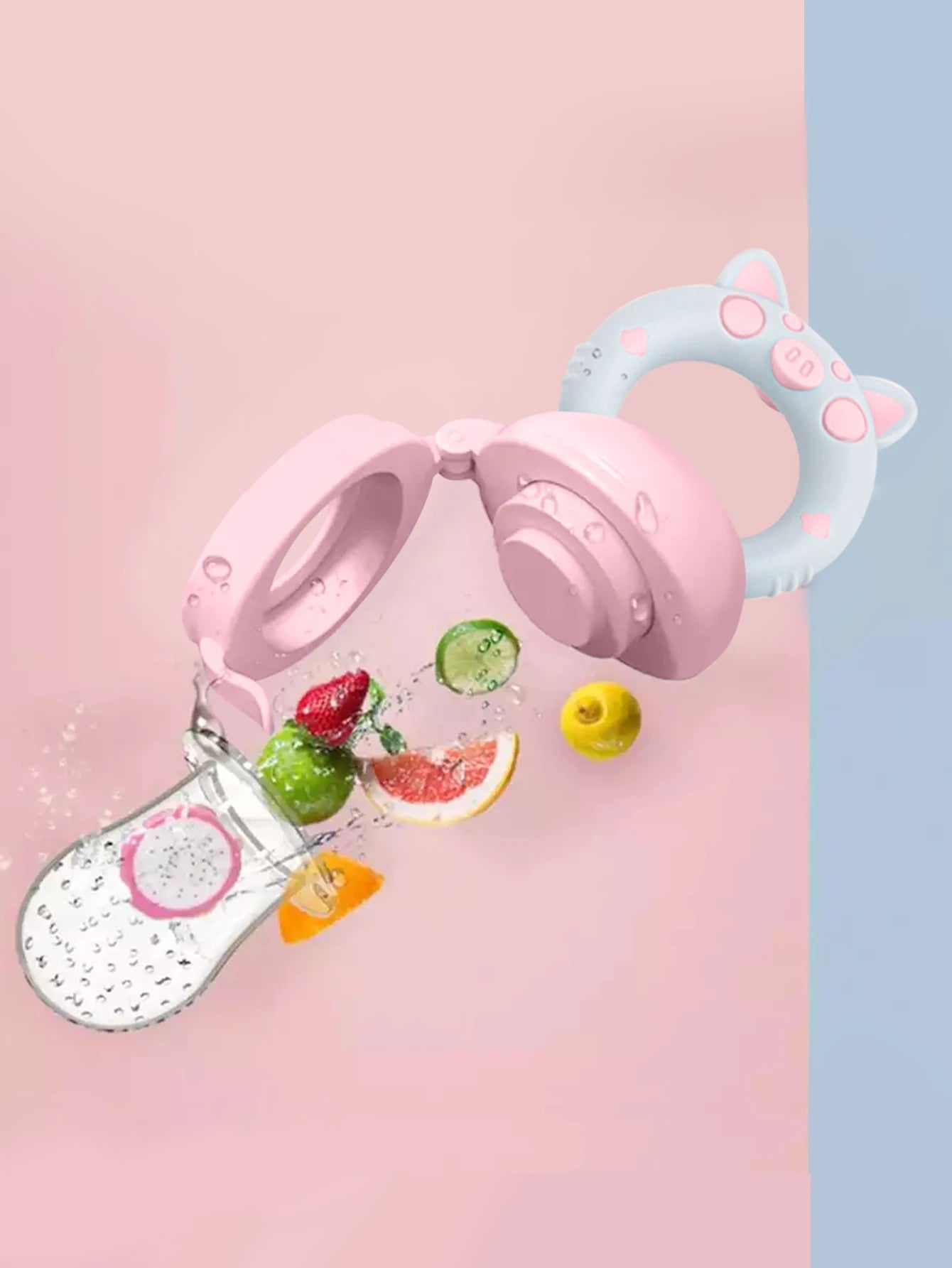 1 Pcs Baby Fruit Feeder Newborn Pacifier Fruit Food Feeding Cute Shape Baby Reborn Silicone Pacifiers For Babies Baby Toys - Cozy & Co. Market