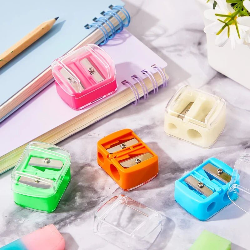 1 Pcs Eyeliner Sharpener, Dual Holes Eyeliner Sharpener, Compact Makeup Pencil Sharpeners, for Eyeliner Lip Liner Pencils - Cozy & Co. Market