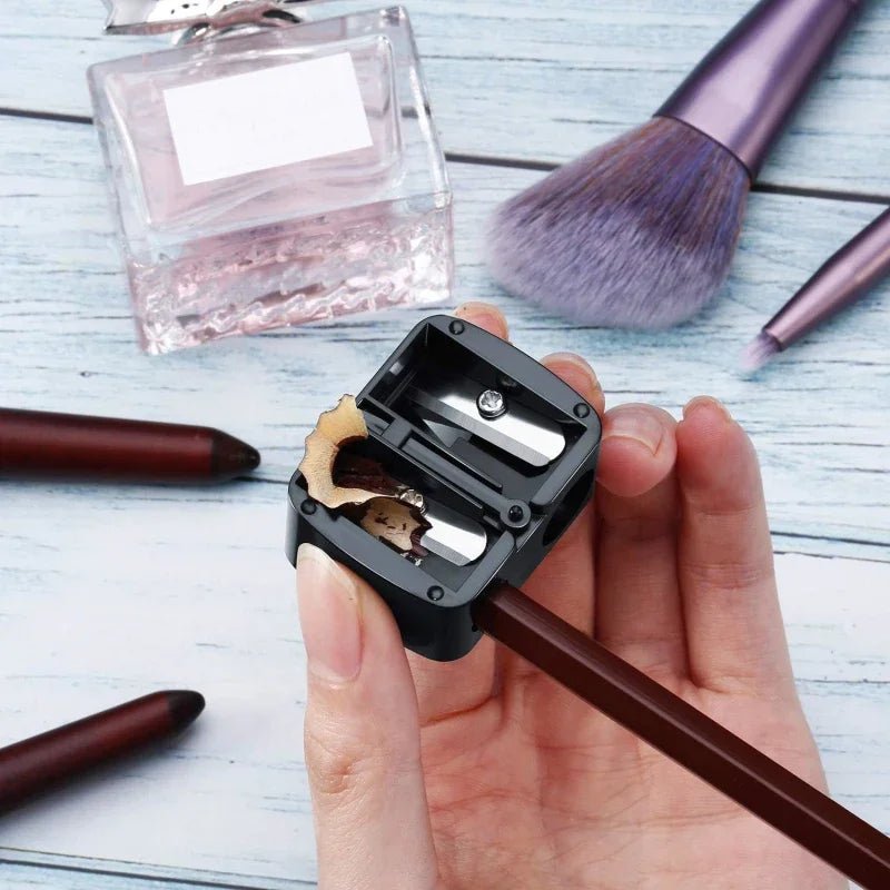1 Pcs Eyeliner Sharpener, Dual Holes Eyeliner Sharpener, Compact Makeup Pencil Sharpeners, for Eyeliner Lip Liner Pencils - Cozy & Co. Market