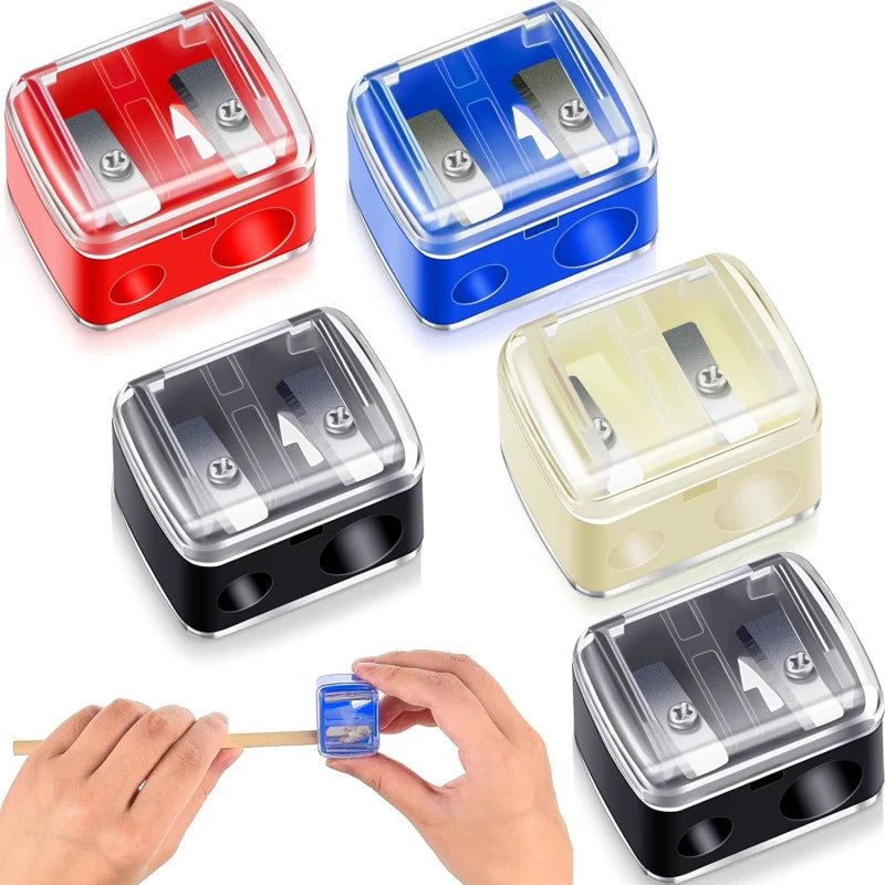 1 Pcs Eyeliner Sharpener, Dual Holes Eyeliner Sharpener, Compact Makeup Pencil Sharpeners, for Eyeliner Lip Liner Pencils - Cozy & Co. Market