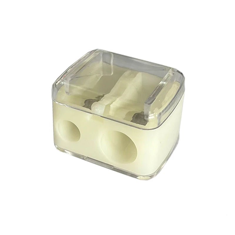 1 Pcs Eyeliner Sharpener, Dual Holes Eyeliner Sharpener, Compact Makeup Pencil Sharpeners, for Eyeliner Lip Liner Pencils - Cozy & Co. Market