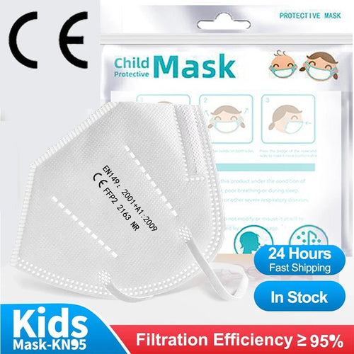 10-100pcs Child Disposable Mask Dust Masks Kids KN95 Mask Full Face Masks Non-woven Fabric Facemask Virus Mouths Fpp2 Covers - Cozy & Co. Market