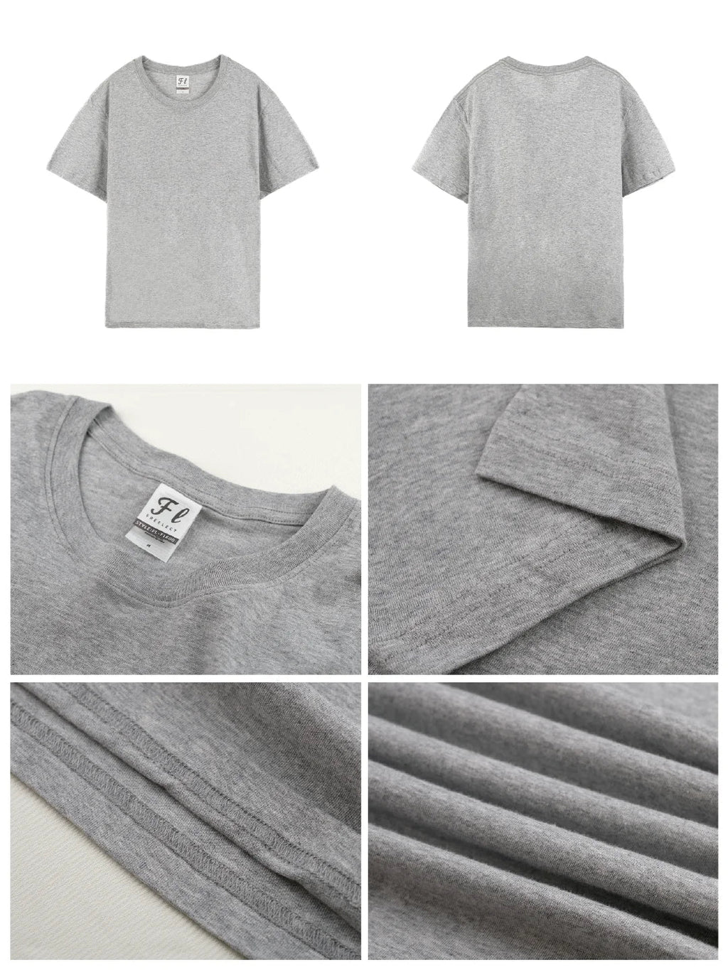 100% Cotton Blank T Shirt USA Warehouse Fast Shipping Custom Printing Low MOQ Wholesale - Cozy & Co. Market