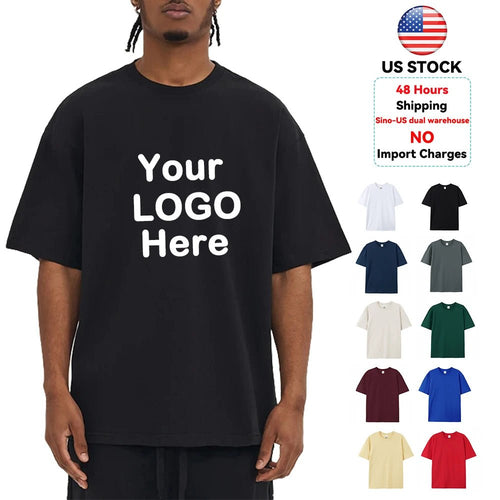 100% Cotton Blank T Shirt USA Warehouse Fast Shipping Custom Printing Low MOQ Wholesale - Cozy & Co. Market