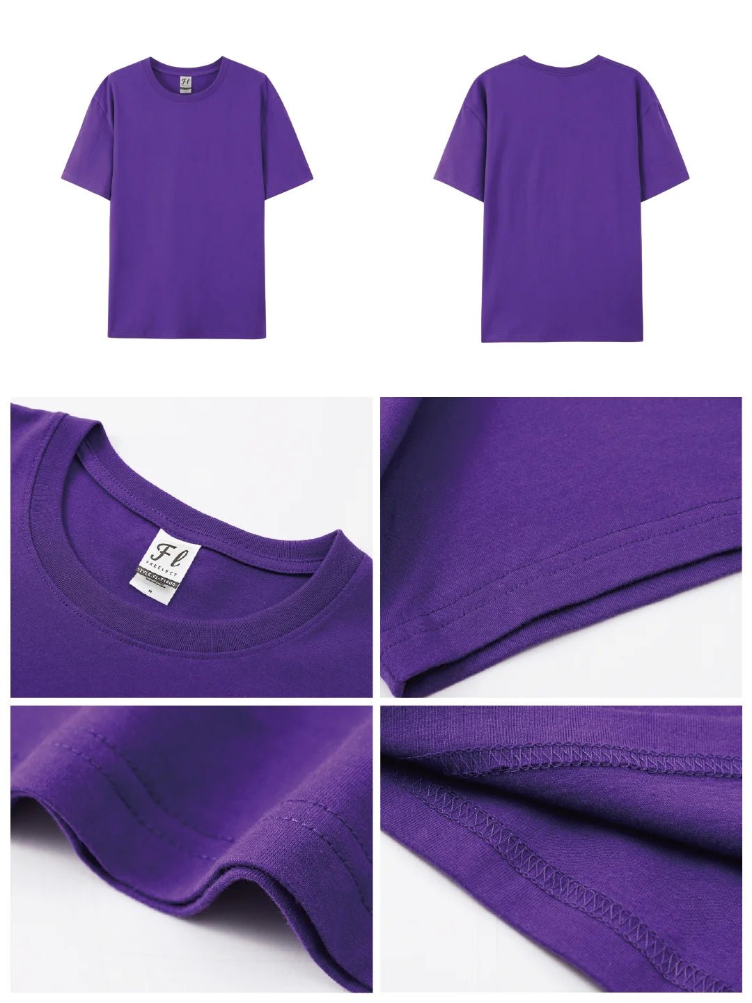 100% Cotton Blank T Shirt USA Warehouse Fast Shipping Custom Printing Low MOQ Wholesale - Cozy & Co. Market