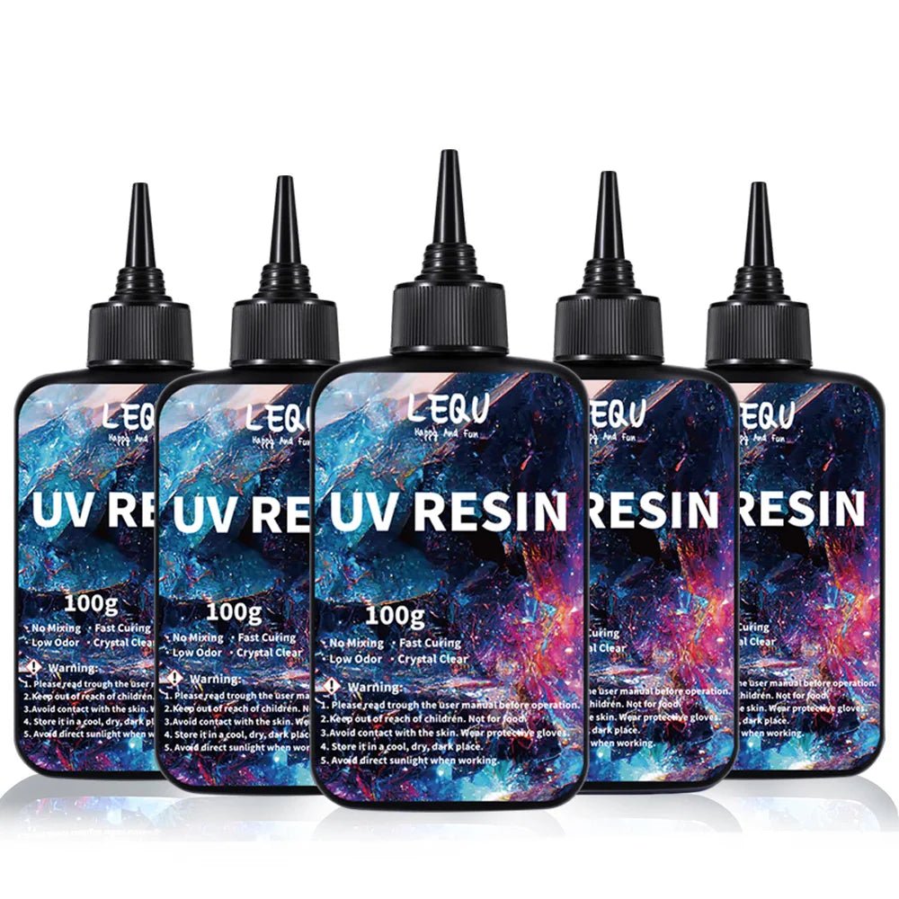 100g UV Resin Clear,Hard,Upgraded Crystal Clear Epoxy Resin Up Premixed UV Cure Resin for Craft Jewelry Making - Cozy & Co. Market