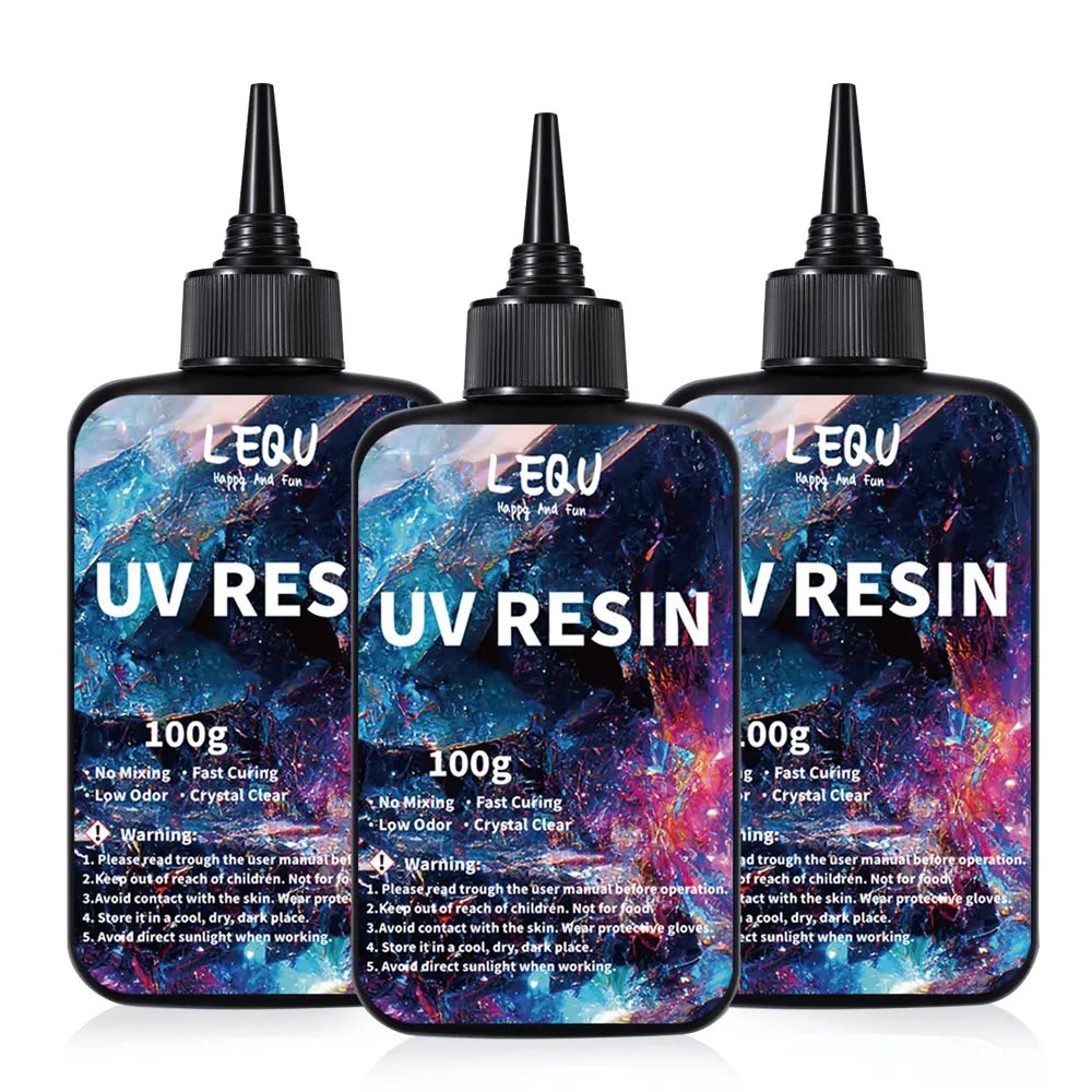 100g UV Resin Clear,Hard,Upgraded Crystal Clear Epoxy Resin Up Premixed UV Cure Resin for Craft Jewelry Making - Cozy & Co. Market