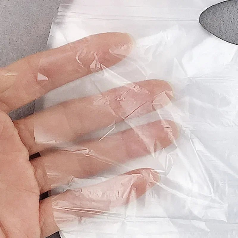 100Ps Disposable Face Plastic Paper Transparent PE Masks Film Full Cleaner Mask Neck Stickers Wrap Facial Beauty Healthy Tool - Cozy & Co. Market