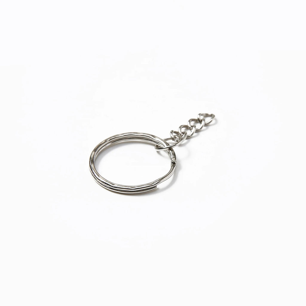 10/50/100/200 pcs Silver Metal Split Key Ring with Chain Jump Rings for DIY Findings Making Keychain Accessories - Cozy & Co. Market