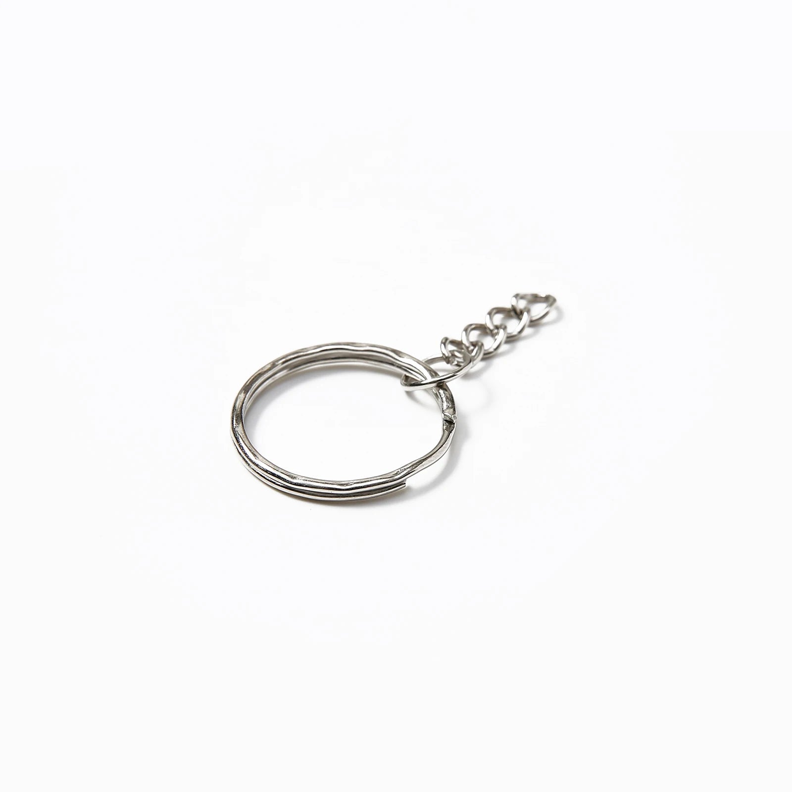 10/50/100/200 pcs Silver Metal Split Key Ring with Chain Jump Rings for DIY Findings Making Keychain Accessories - Cozy & Co. Market