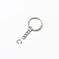 10/50/100/200 pcs Silver Metal Split Key Ring with Chain Jump Rings for DIY Findings Making Keychain Accessories - Cozy & Co. Market
