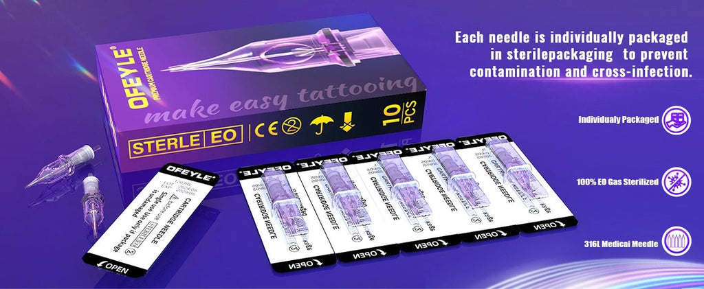 10pcs Tattoo Cartridge Needles Disposable Needles Rl Rs Rm M1 Series For Tattoo Machine For Eyebrow Eyeliner Permanent Makeup - Cozy & Co. Market