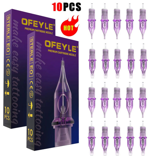 10pcs Tattoo Cartridge Needles Disposable Needles Rl Rs Rm M1 Series For Tattoo Machine For Eyebrow Eyeliner Permanent Makeup - Cozy & Co. Market