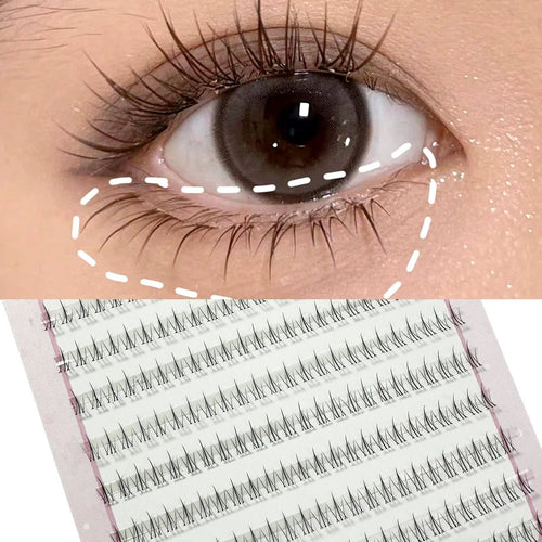 10Rows Under Eyelashes Extension Personal EyeLash Professional Makeup Individual Cluster Grafting Fake Lashes False Eyelashes - Cozy & Co. Market