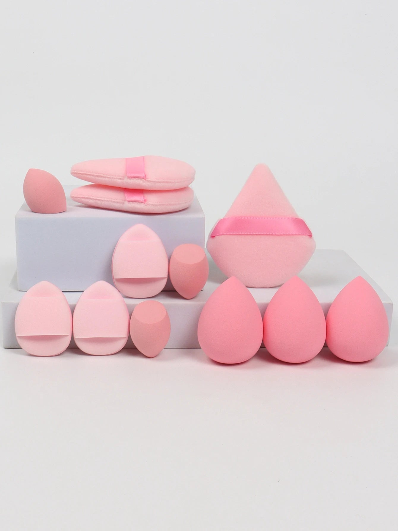 12-Piece All-Purpose Makeup Sponge Set, Made of 3 Loose Powder Puffs, 3 Mini Air Cushion Puffs, 3 Beauty Eggs and 3 Mini Beauty - Cozy & Co. Market