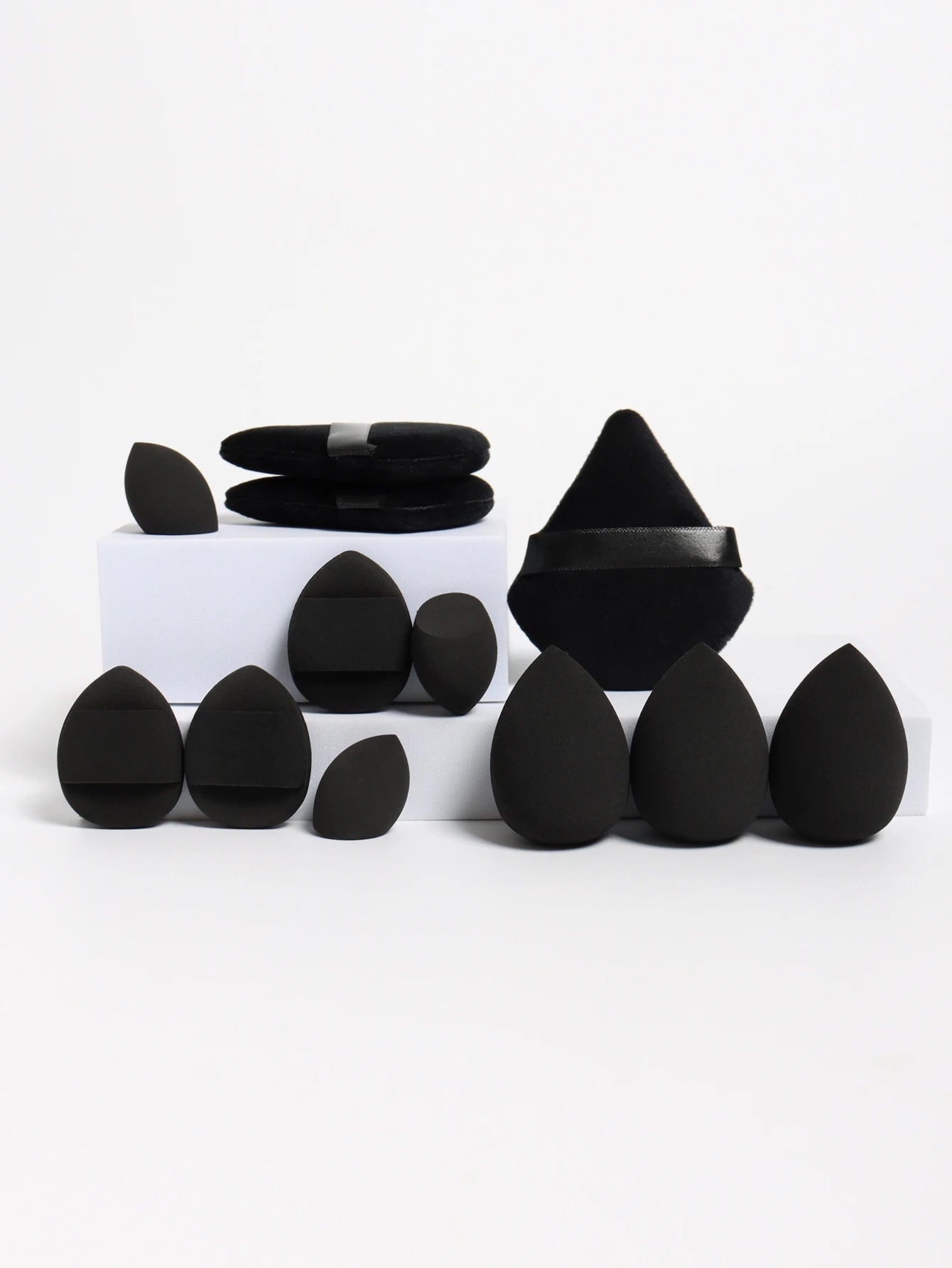 12-Piece All-Purpose Makeup Sponge Set, Made of 3 Loose Powder Puffs, 3 Mini Air Cushion Puffs, 3 Beauty Eggs and 3 Mini Beauty - Cozy & Co. Market