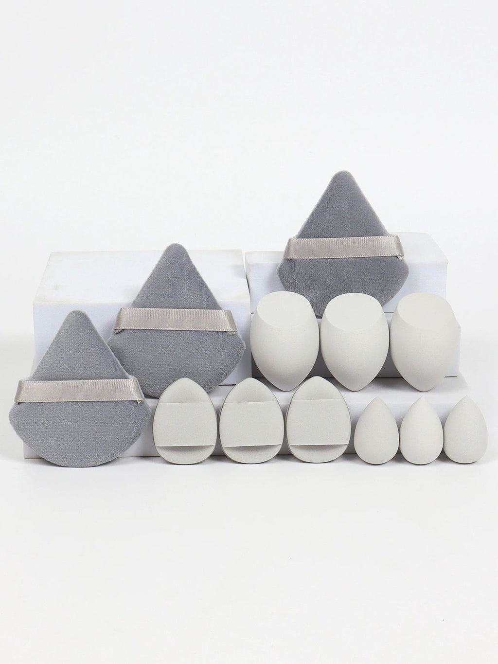 12-Piece All-Purpose Makeup Sponge Set, Made of 3 Loose Powder Puffs, 3 Mini Air Cushion Puffs, 3 Beauty Eggs and 3 Mini Beauty - Cozy & Co. Market
