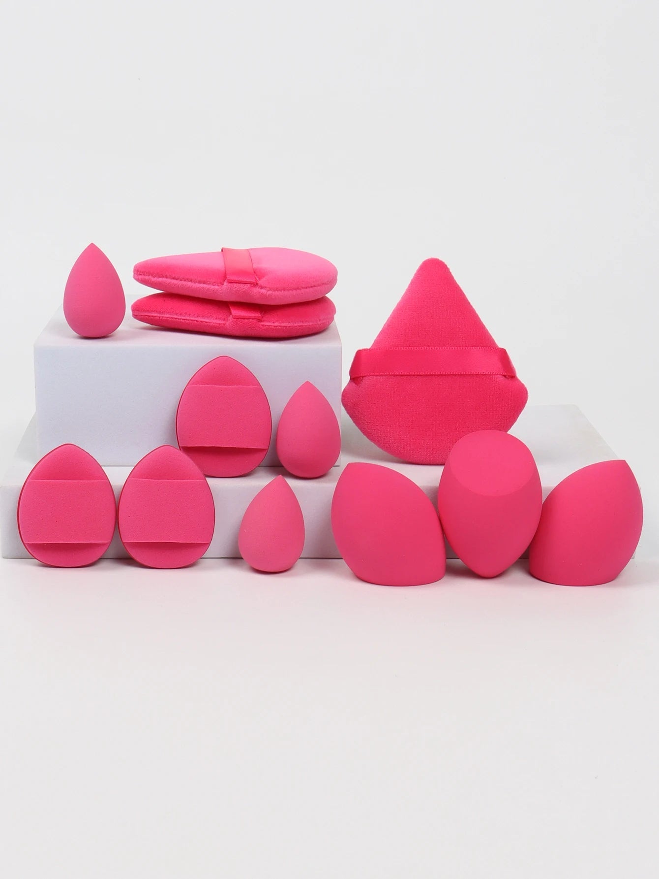 12-Piece All-Purpose Makeup Sponge Set, Made of 3 Loose Powder Puffs, 3 Mini Air Cushion Puffs, 3 Beauty Eggs and 3 Mini Beauty - Cozy & Co. Market