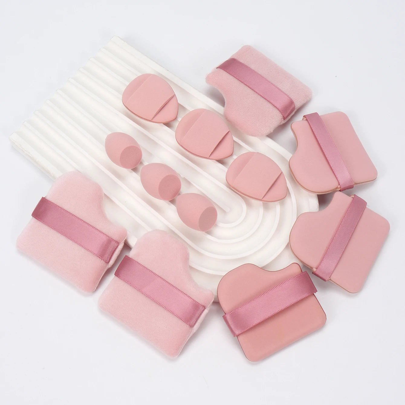 12-Piece All-Purpose Makeup Sponge Set, Made of 3 Loose Powder Puffs, 3 Mini Air Cushion Puffs, 3 Beauty Eggs and 3 Mini Beauty - Cozy & Co. Market