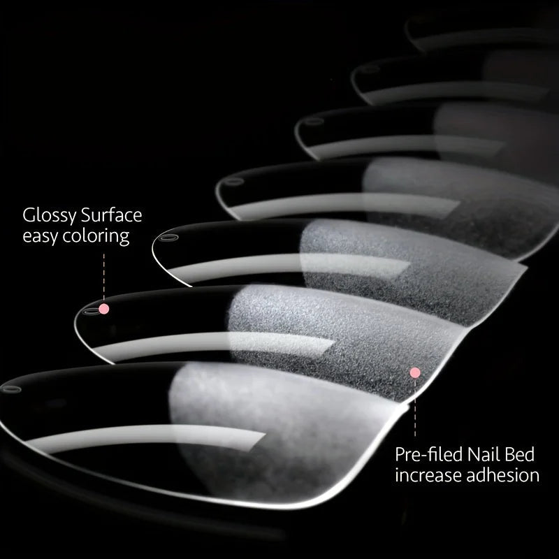 120Pcs Full Cover Press On Nail Tips Stiletto Almond Square Coffin French False Fake Soak Off Gel Nail Extension Tips Capsule - Cozy & Co. Market