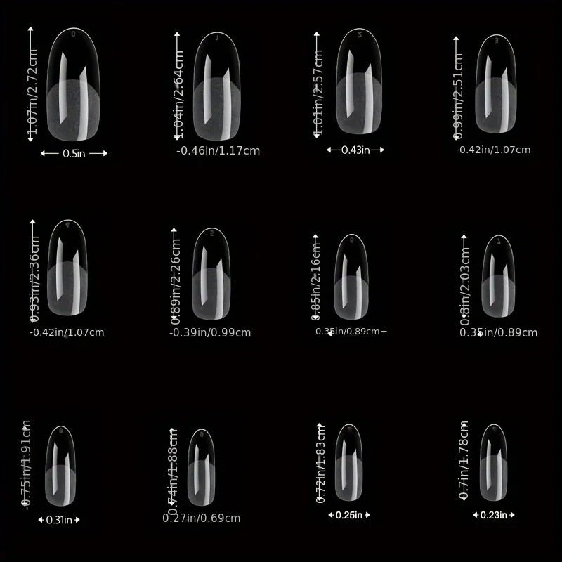 120Pcs Full Cover Press On Nail Tips Stiletto Almond Square Coffin French False Fake Soak Off Gel Nail Extension Tips Capsule - Cozy & Co. Market