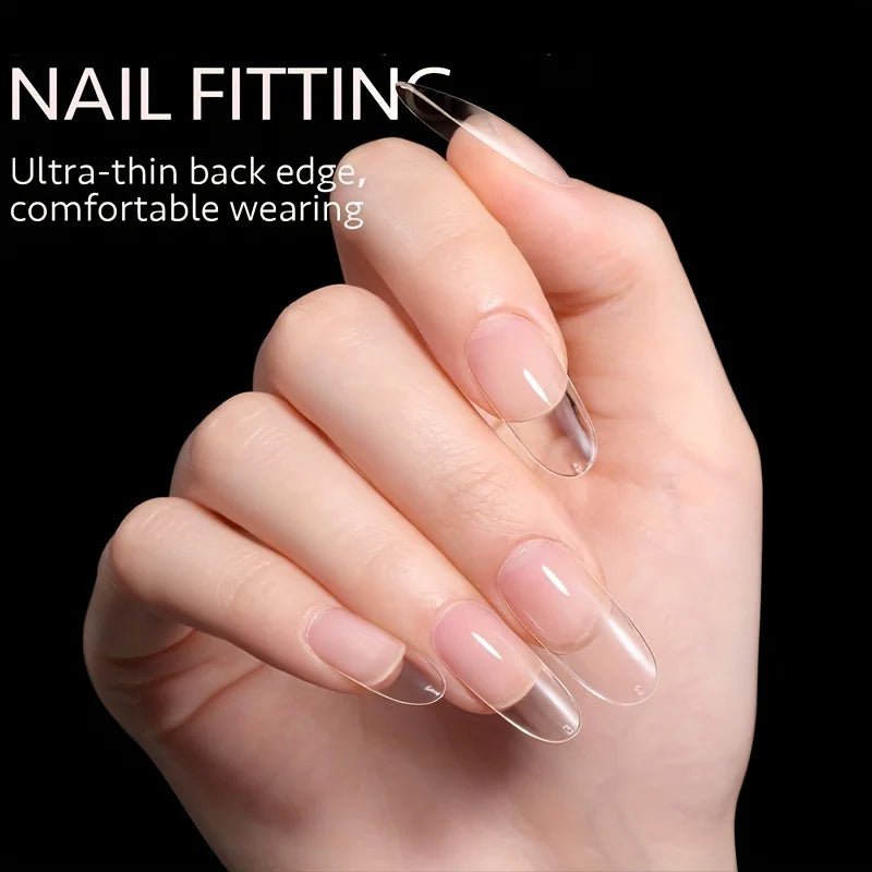 120Pcs Full Cover Press On Nail Tips Stiletto Almond Square Coffin French False Fake Soak Off Gel Nail Extension Tips Capsule - Cozy & Co. Market
