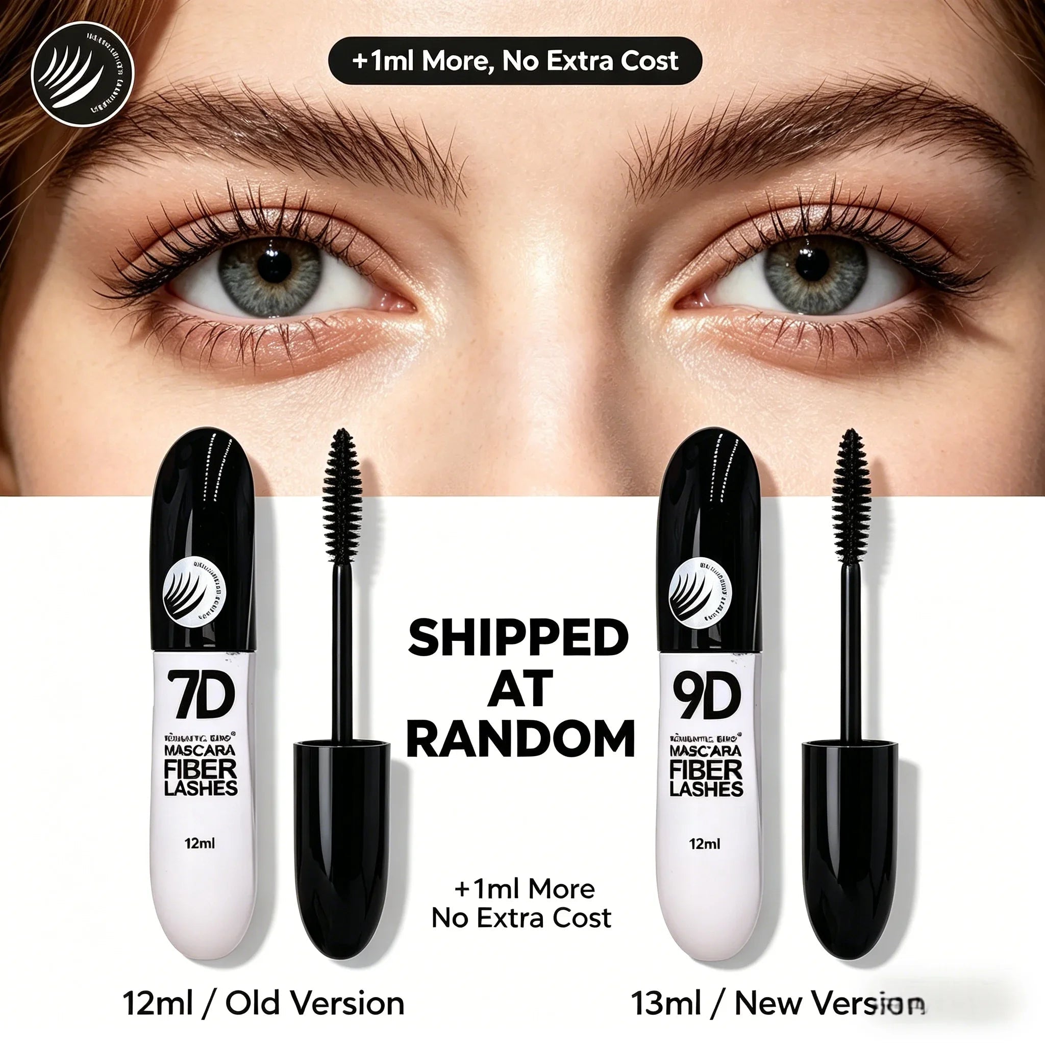 1/2/3PCS 9D Fiber Mascara Set Waterproof Durable Curling Mascara Sweatproof Anti-smudge Slimming Base Mascara for all skin types - Cozy & Co. Market