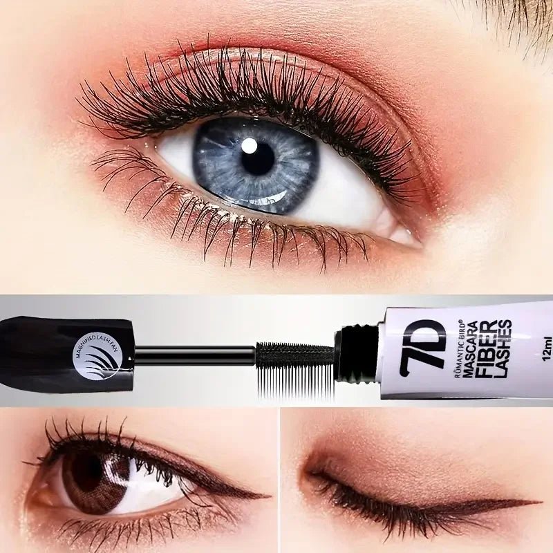 1/2/3PCS 9D Fiber Mascara Set Waterproof Durable Curling Mascara Sweatproof Anti-smudge Slimming Base Mascara for all skin types - Cozy & Co. Market