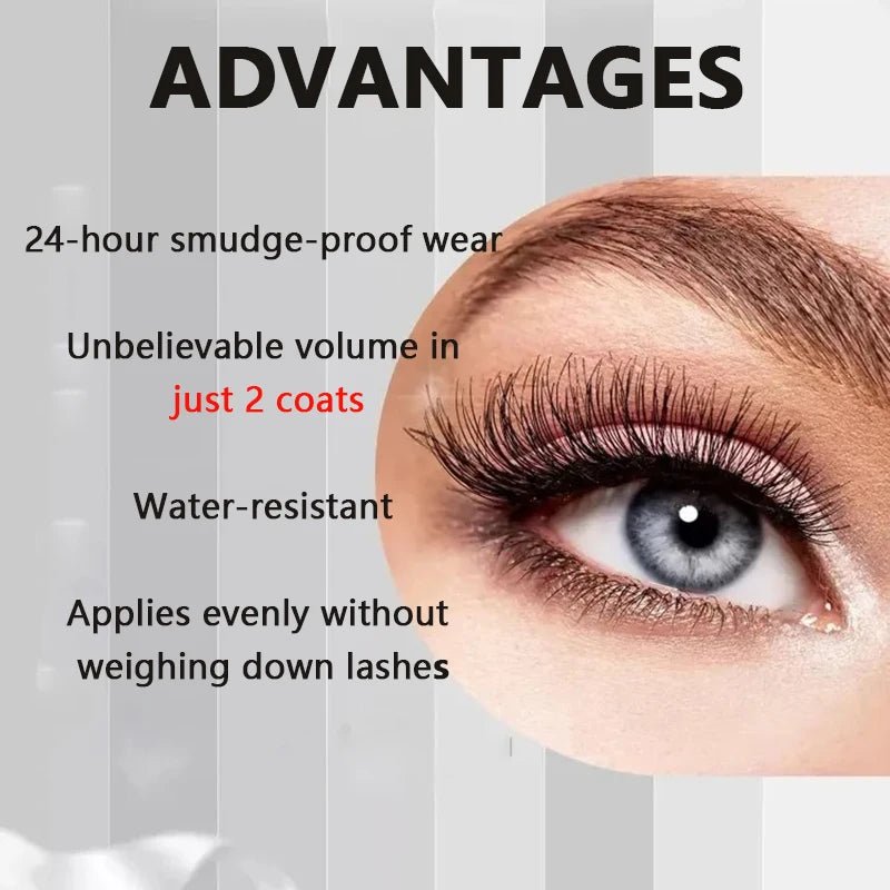 1/2/3PCS 9D Fiber Mascara Set Waterproof Durable Curling Mascara Sweatproof Anti-smudge Slimming Base Mascara for all skin types - Cozy & Co. Market