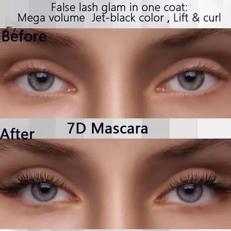 1/2/3PCS 9D Fiber Mascara Set Waterproof Durable Curling Mascara Sweatproof Anti-smudge Slimming Base Mascara for all skin types - Cozy & Co. Market