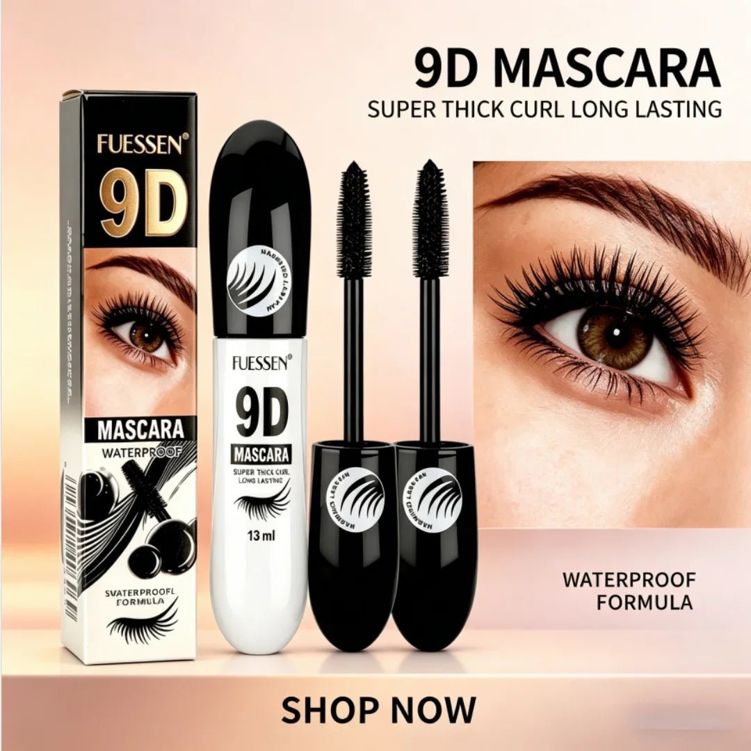 1/2/3PCS 9D Fiber Mascara Set Waterproof Durable Curling Mascara Sweatproof Anti-smudge Slimming Base Mascara for all skin types - Cozy & Co. Market